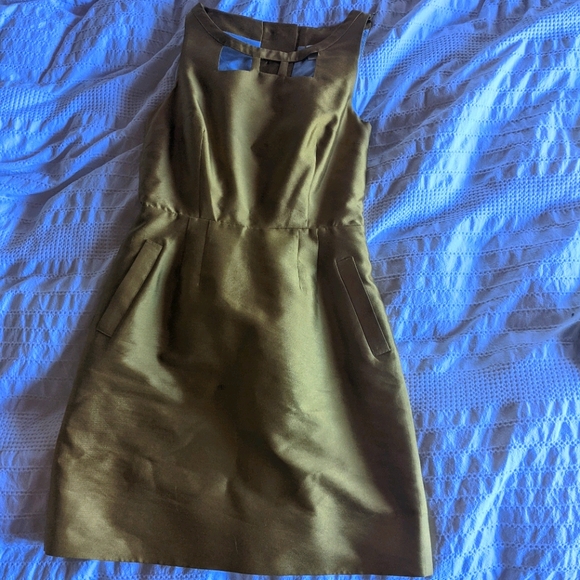 Maeve Anthropologie Gold Sleeveless Dress - Picture 1 of 4